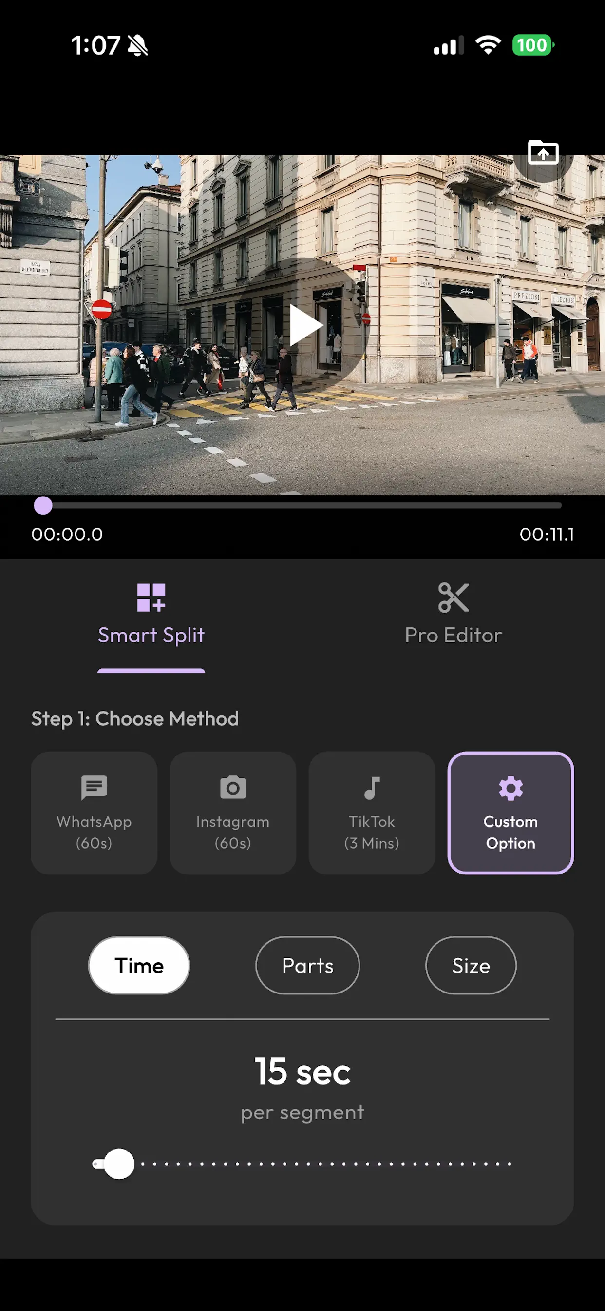 SplitClip: Video Splitter Screenshot 2