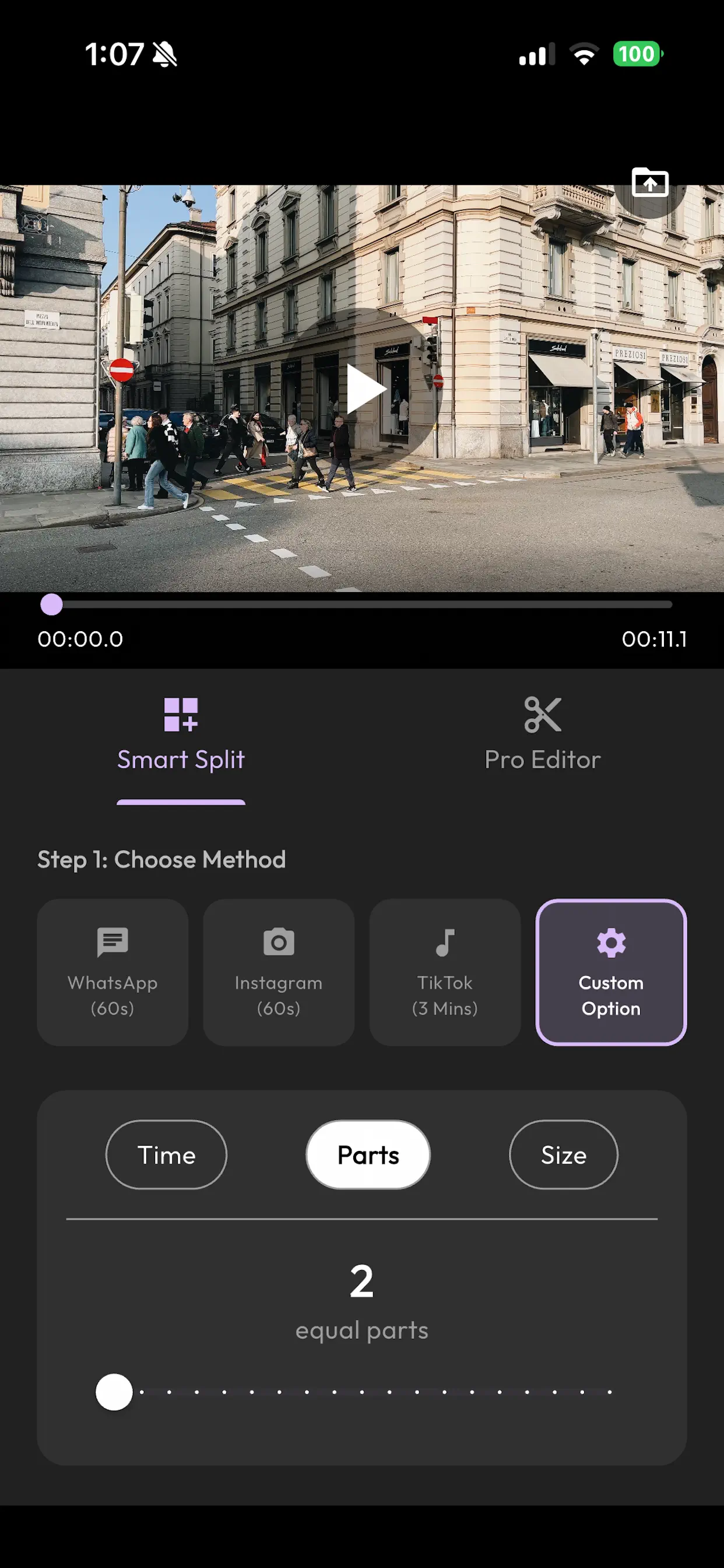 SplitClip: Video Splitter Screenshot 3