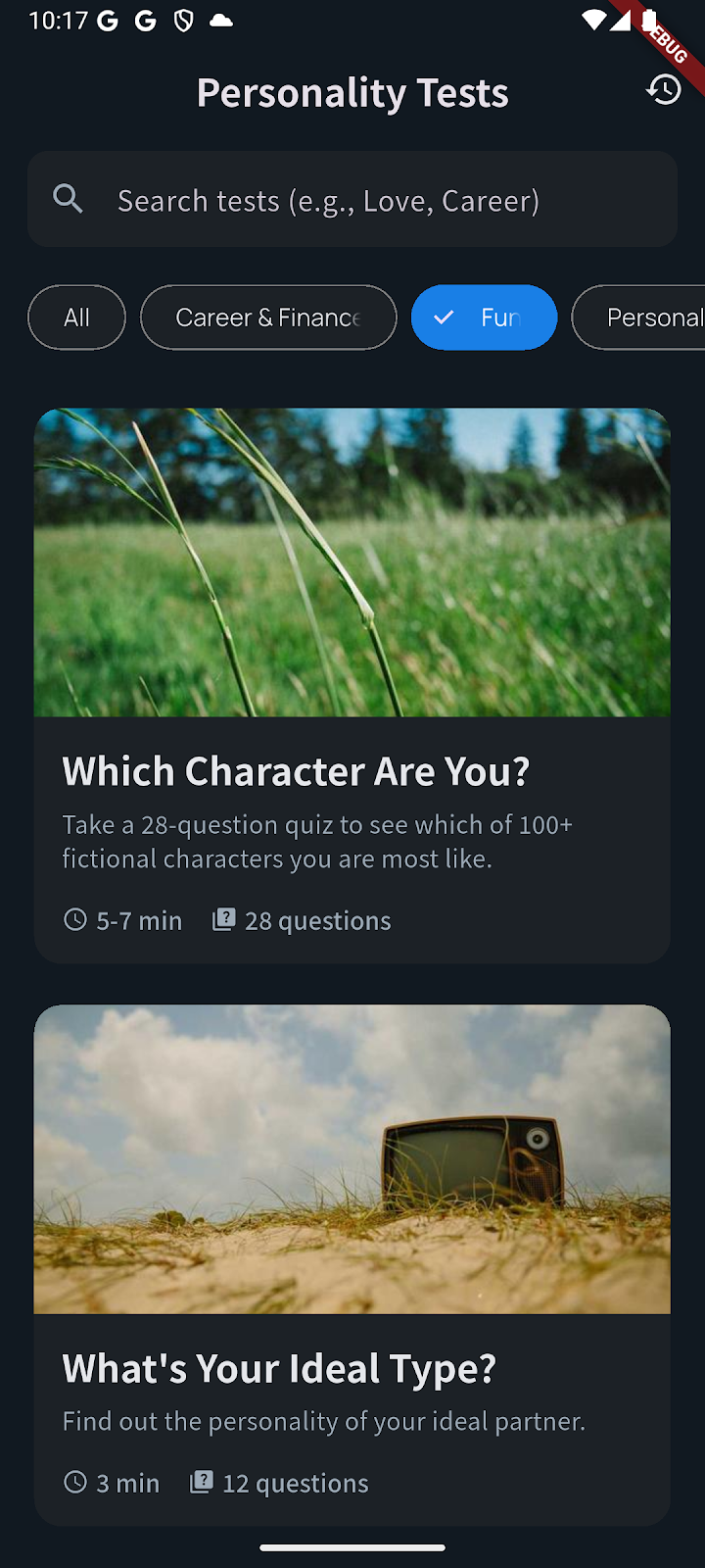 VibeCheckr: Personality Test Screenshot 1