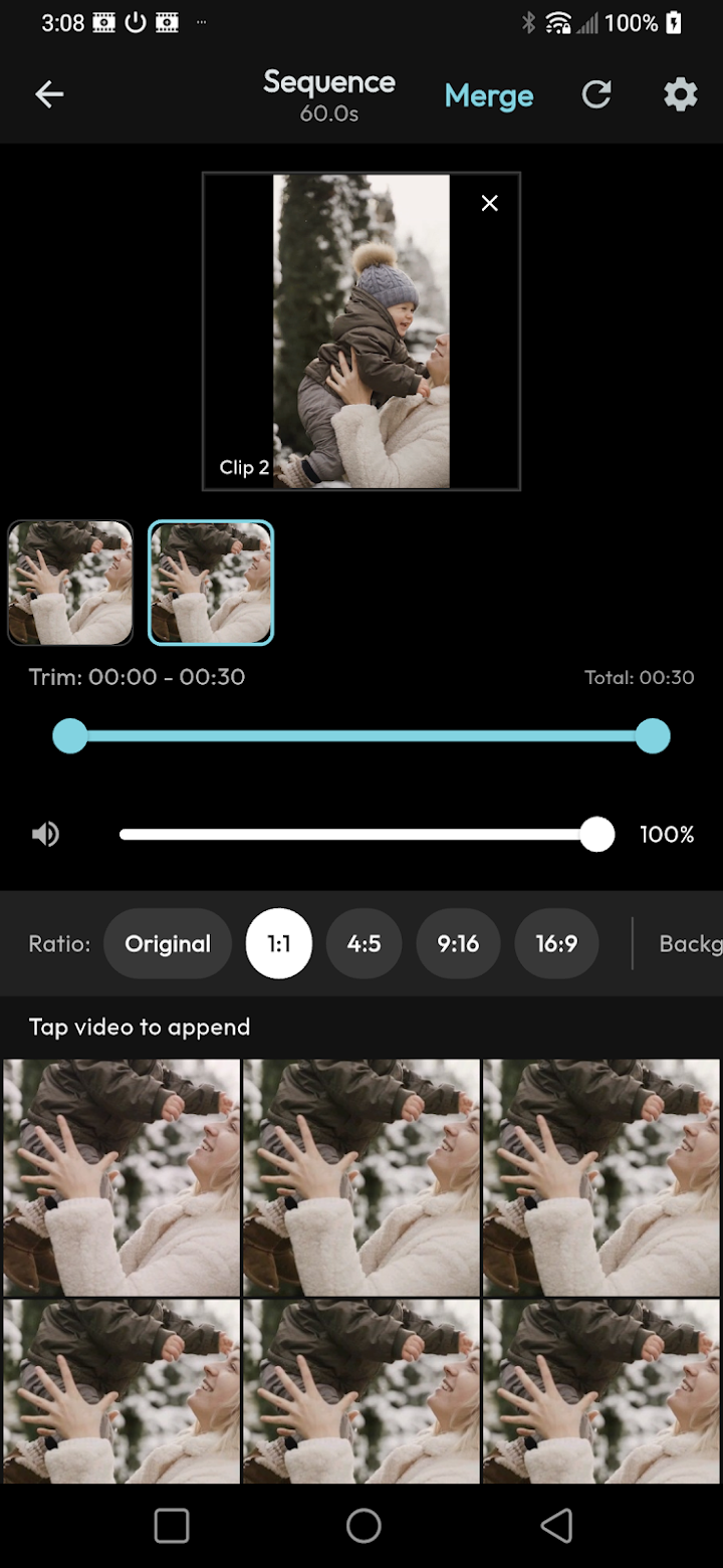 VidsMix: Video Collage & Merger Screenshot 2